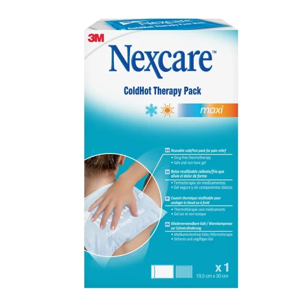 Nexcare Coldhot Therapy Compresa para Termoterapia - Grande - Frio o Calor Superficial - Incluye Funda Protectora - Color Blanco