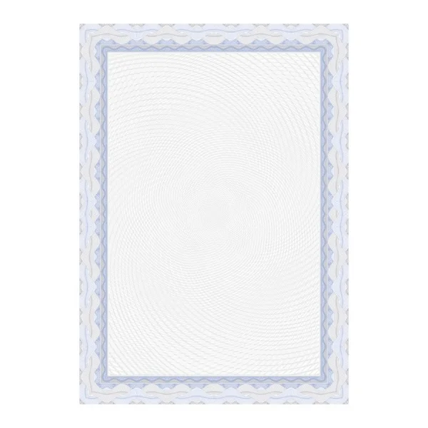 Apli Pack de 70 Hojas de Papel Certificado - Diseño Espiral - 115gr - Ideal para Certificados y Diplomas - Compatible con Impresoras y Escritura Manual - Color Azul