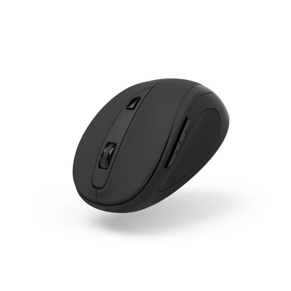 Hama Mw-400 V2 Raton Optico Inalambrico para Diestros 1600dpi - Ergonomico - Rango 10m - USB-A RF 2.4GHz - 6 Botones - 6.5x4.2x9.6cm - Color Negro