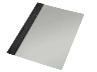 Esselte Pack de 50 Dossieres con Fastener - Tamaño Folio - 150 Micras - PVC Rigido - Mecanismo Metalico - Color Negro
