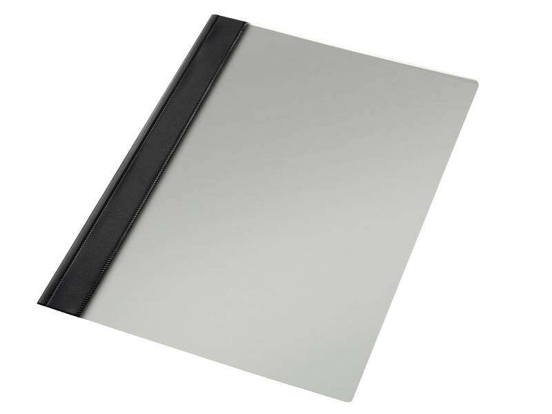 Esselte Pack de 50 Dossieres con Fastener - Tamaño Folio - 150 Micras - PVC Rigido - Mecanismo Metalico - Color Negro
