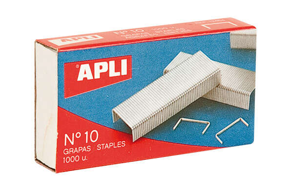 Apli Grapas Galvanizadas Plata Brillante 0.53mm - Precisas y Duraderas · Pack de 20 uds.