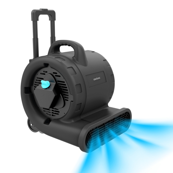 Cecotec BlowIndustry 6000 FlowFloor Soplador de Aire - Potencia de 600W - Potente Flujo de Aire - 3 Velocidades - Flujo de 2700 m3/h - Ruedas y Mango Retractil - Facil de Transportar - Color