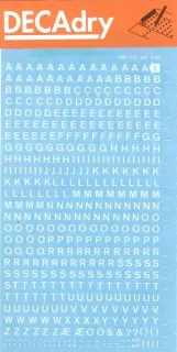 Apli Letras Transferibles Blancas 4mm - Facil Aplicacion - 470 Caracteres - Versatil y Resistente - Blanco