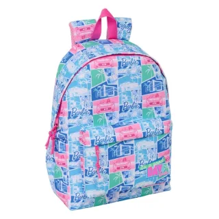 Safta Barbie Mochila para Portatil hasta 14.1" - Interior Acolchado - Bolsillo Frontal - Bolsillo Portabotellas - Tirador Doble - Hombreras Ergonomicas - Asa Superior - 310x130x430mm - Color