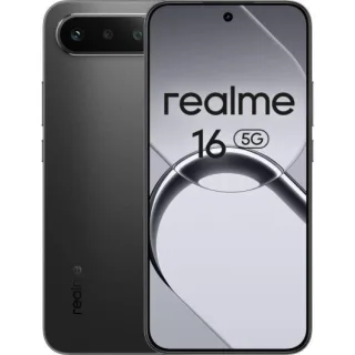 Realme 16 5G Smartphone Pantalla 6.57" - 8GB - 256GB - Camara 50MP - Bateria 6550mAh - Carga Rapida 45W - Color Negro