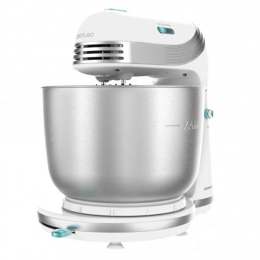 Cecotec Cecomixer Easy White Batidora Amasadora 250W - Bol de Acero Inoxidable de 3,5L - Movimiento Planetario - 6 Velocidades
