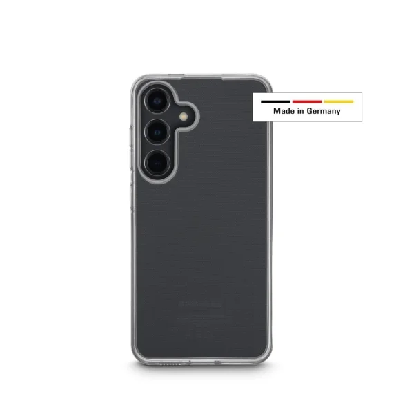 Hama Always Clear Funda para Samsung Galaxy S24 - Antideslizante - Poliuretano Termoplastico - Bordes Elevados - Color Transparente