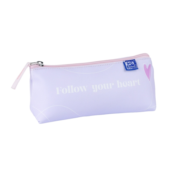 Oxford Cute Estuche Triangular - Poliuretano - Cremallera - 21x9.5x5.5cm - Colores Surtidos