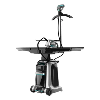 Cecotec Total Iron 10100 Pro Centro de Planchado 4 en 1 - 2200W - Vapor 220g/min y 5bar - Programas para 5 Tejidos - Deposito 1.2L y 2.8L - Pantalla LED - 70x40x50cm - Color Negro y Gris