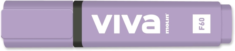 Molin Viva Marcador Fluorescente - Trazo entre 1 y 5mm - Tinta con Base de Agua - Color Violeta · Pack de 10 uds.
