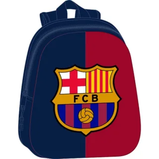 Safta F.C.Barcelona Mochila 3D de 8.64L - Portabotellas - Tarjeta de Identificacion Personal - Hombreras Acolchadas - 27x33x10cm - Color Rojo y Azul