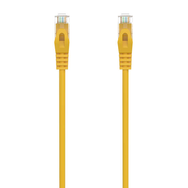 Aisens Cable de Red Latiguillo RJ45 LSZH Cat.6A 500 MHZ UTP AWG24 - 3m - Libre de Halogenos - 10 Gigabit/s - Color Amarillo