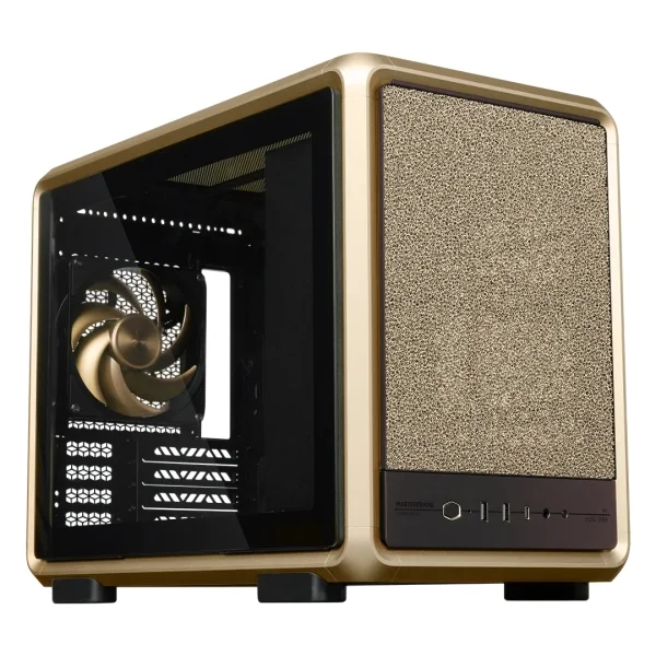 Cooler Master MasterFrame 400 Mesh Gold Limited Edition Caja MicroATX - 2x USB-A 3.2 1x USB-C 3.2 1x Audio y Micro - Ventana Lateral - Color Dorado
