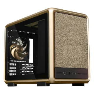 Cooler Master MasterFrame 400 Mesh Gold Limited Edition Caja MicroATX - 2x USB-A 3.2 1x USB-C 3.2 1x Audio y Micro - Ventana Lateral - Color Dorado