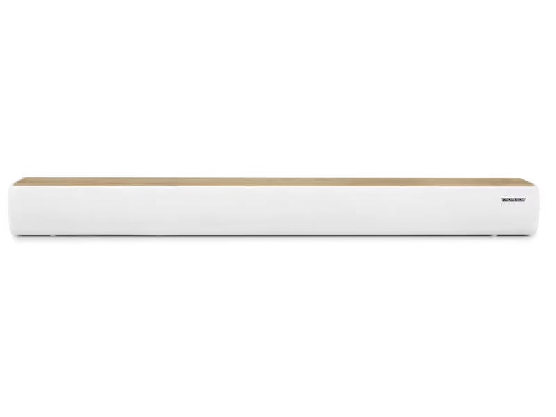 Thomson SB401BT Barra de Sonido 200W - Bluetooth 5.0 - Entrada de Audio de TV, Optica, AUX-IN de 3,5mm y Lector USB - Color Madera/Blanco