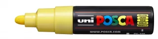 Posca PC-7M Marcador de Pintura - Punta de Bala 4.5-5.5mm - Base al Agua - Resistente a la Luz - Color Amarillo · Pack de 6 uds.