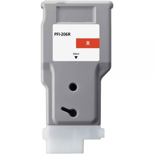 Canon PFI206 Rojo Cartucho de Tinta Pigmentada Generico - Reemplaza 5309B001/PFI-206R