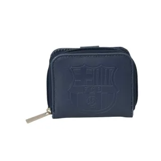 Safta F.C.Barcelona Monedero con Billetera - Compartimento para Billetes y Tarjetas - Cierre con Iman - Compartimento para Monedas - 0.10L - 110x20x95mm - Color Azul Marino