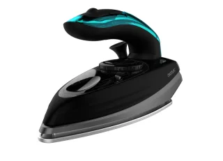 Cecotec Fast and Furious 4000 Travel Plancha de Ropa de Viaje - 1200W - Vapor Continuo 20g/min - Golpe de Vapor 65g/min - Suela Ceramica - Bolsa de Viaje - Ajuste de Temperatura - Color Negr