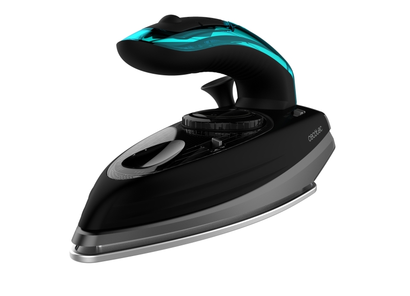 Cecotec Fast and Furious 4000 Travel Plancha de Ropa de Viaje - 1200W - Vapor Continuo 20g/min - Golpe de Vapor 65g/min - Suela Ceramica - Bolsa de Viaje - Ajuste de Temperatura - Color Negr