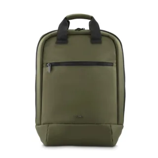 Hama Ultra Lightweight Mochila para Portatiles hasta 16.2" - Capacidad 13L - Poliester Reciclado - Interior Acolchado - Repelente de Agua - 36x44x12cm - Color Negro y Verde