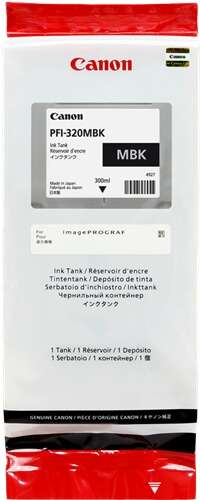 Canon PFI320 Negro Mate Cartucho de Tinta Original - 2889C001/PFI-320MBK