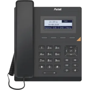 Axtel AX-200 Telefono fijo IP - PoE - 1000 Entradas - Color Negro