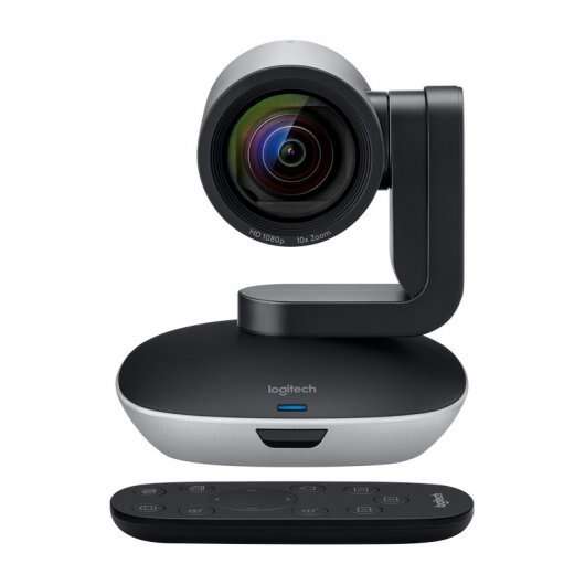 Logitech PTZ Pro 2 Full HD 1080p USB - Funcion Panoramica, Inclinacion y Zoom 10x - Campo de Vision 90º - Mando a Distancia - Cable de 3m - Color Negro