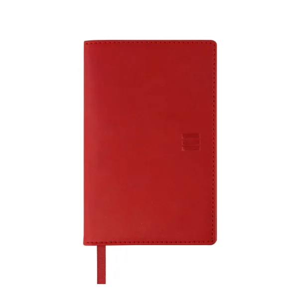 Finocam Ibis Agenda Plana en Catalan - Anual 2026 - Formato Pl3 - 90x10x10mm - Semana Vista Horizontal - Color Rojo