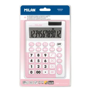 Milan Edicion + Calculadora - 12 Digitos - Superficie Antibacteriana - Blister - Color Rosa