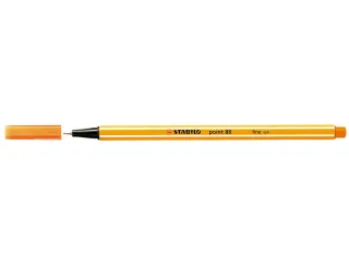 Stabilo Point 88 Rotulador de Punta Fina de Fibra - Trazo de 0.4 mm - Tinta con Base de Agua - Color Naranja · Pack de 10 uds.