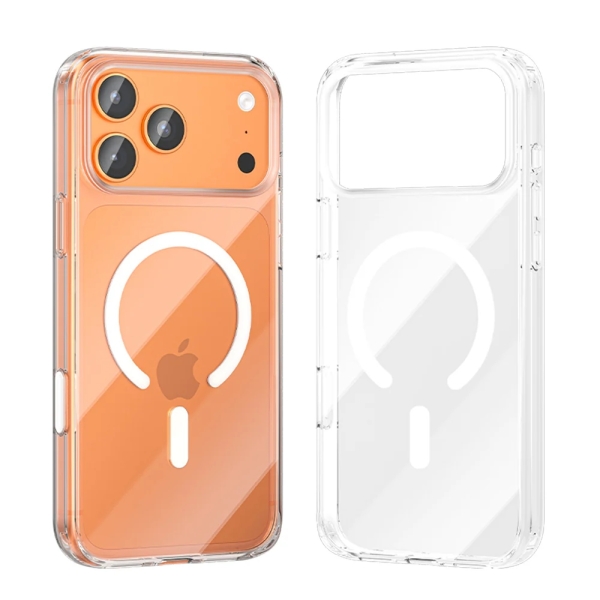 Vention Concise Impact Funda Rigida para Iphone 17 Pro Max - Anillo Magnetico MagSafe - Compatible con Carga Inalambrica - Resistente al Amarilleo - Color Transparente