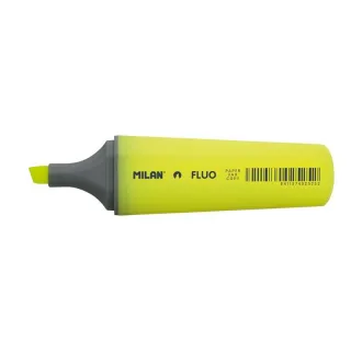 Milan Marcador Fluorescente - Punta Biselada 1 - 4.8mm - Color Amarillo · Pack de 12 uds.