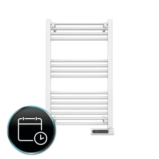 Cecotec ReadyWarm 9100 Toallero Electrico - Potencia de 500W - Pantalla LED - Control Tactil - Programador Semanal - 3 Modos de Uso - Temperatura Ajustable - Proteccion IP24 - 50x6x87cm - Co