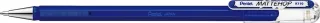 Pentel Mattehop Boligrafo de Bola - Punta 1mm - Trazo 0.5mm - Tinta de Gel Opaca - Fabricado con 55% de Materiales Reciclados - Color Azul · Pack de 12 uds.