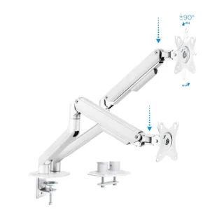 Tooq DB4132TNR-W Soport.mesa 2 monitor/tv 17-32" B
