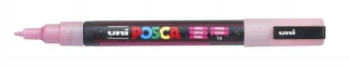 Posca PC-3ML Marcador de Pintura - Punta Conica de Poliester 0.9-1.3mm - Tinta Base al Agua - Resistente a la Luz - No Permanente - Color Rosa · Pack de 6 uds.