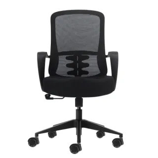 Oqonos Cherg 006 Silla de Oficina Ergonomica con Respaldo de Malla Transpirable, Piston de Gas Clase 4, Soporte Lumbar, Reposabrazos Fijos, Asiento Ergonomico Moldeado y Ruedas de Silicona -