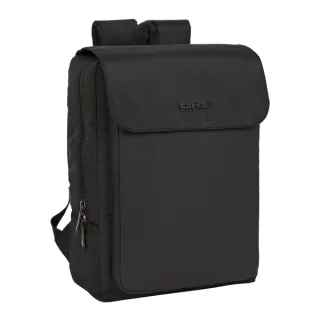 Safta Business Mochila para Portatil hasta 13.3" - Cierre Doble - Conector USB - Correas Acolchadas y Transpirable - Espalda Acolchada Ergonomica - Cinta para Maleta - Asa Superior - Color N