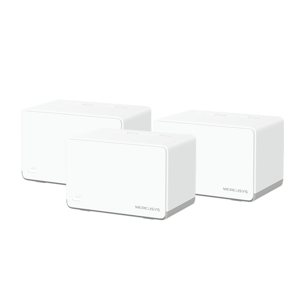 Mercusys Halo H70X Sistema Wi-Fi 6 Mesh AX1800 Doble Banda - 3 Unidades Halo - Cobertura hasta 550 m² - Color Blanco