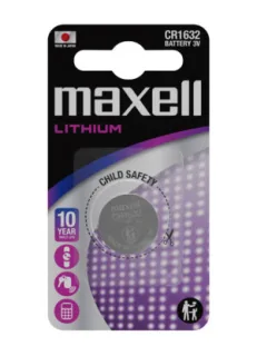 Maxell Pack de 1 Pila Litio de Boton CR1632 3V