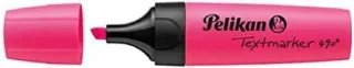 Pelikan Subrayador Textmarker 490 - Base de Agua - 3 Anchos de Trazo - Color Rosa Fluoresencete · Pack de 10 uds.