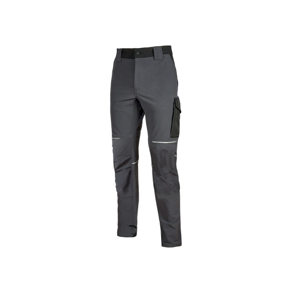 Upower World Pantalon Stretch Resistente - Talla 2XL - Transpirable y de Secado Rapido, Multiples Bolsillos Funcionales, Ajuste Retractil, Detalles Reflectantes, Costuras Triples, Proteccion