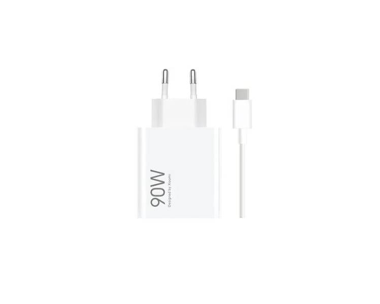 Xiaomi HyperCharge Cargador GaN Universal de Pared 90W - USB-A - Carga Rapida - Color Blanco