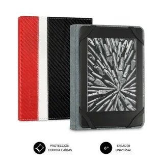 Subblim Funda Ereader 6" Proteccion Ligera - Combinacion de Colores Elegante - Resistente Fibra de Carbono - Interior Aterciopelado - Lectura Comoda - Sujecion de Silicona - sin Daños en Pan