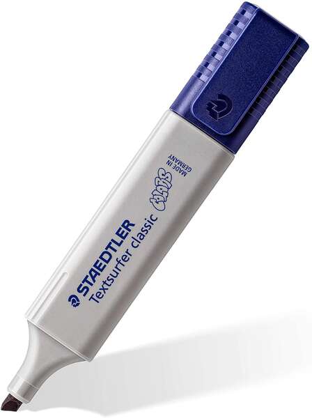Staedtler Textsurfer Classic 364 Vintage Marcador Fluorescente - Punta Biselada - Trazo entre 1 - 5mm - Tinta con Base de Agua - Color Gris Claro · Pack de 10 uds.