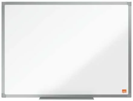 Nobo Essence Pizarra de Melamina 600x450mm - Marco de Aluminio Anodizado - Bandeja para Rotuladores - Color Blanco