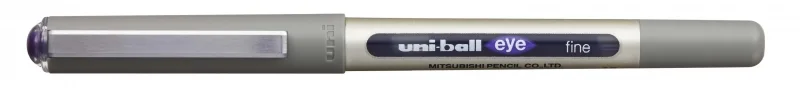 Uni-ball Eye Fine UB-157 Boligrafo de Tinta Liquida - Punta de Bola 0.7mm - Tinta Resistente al Agua y Luz - Sistema de Control de Tinta - Color Violeta · Pack de 12 uds.