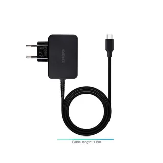Tooq Cargador portatil GAN USB-C PD 65W Negro